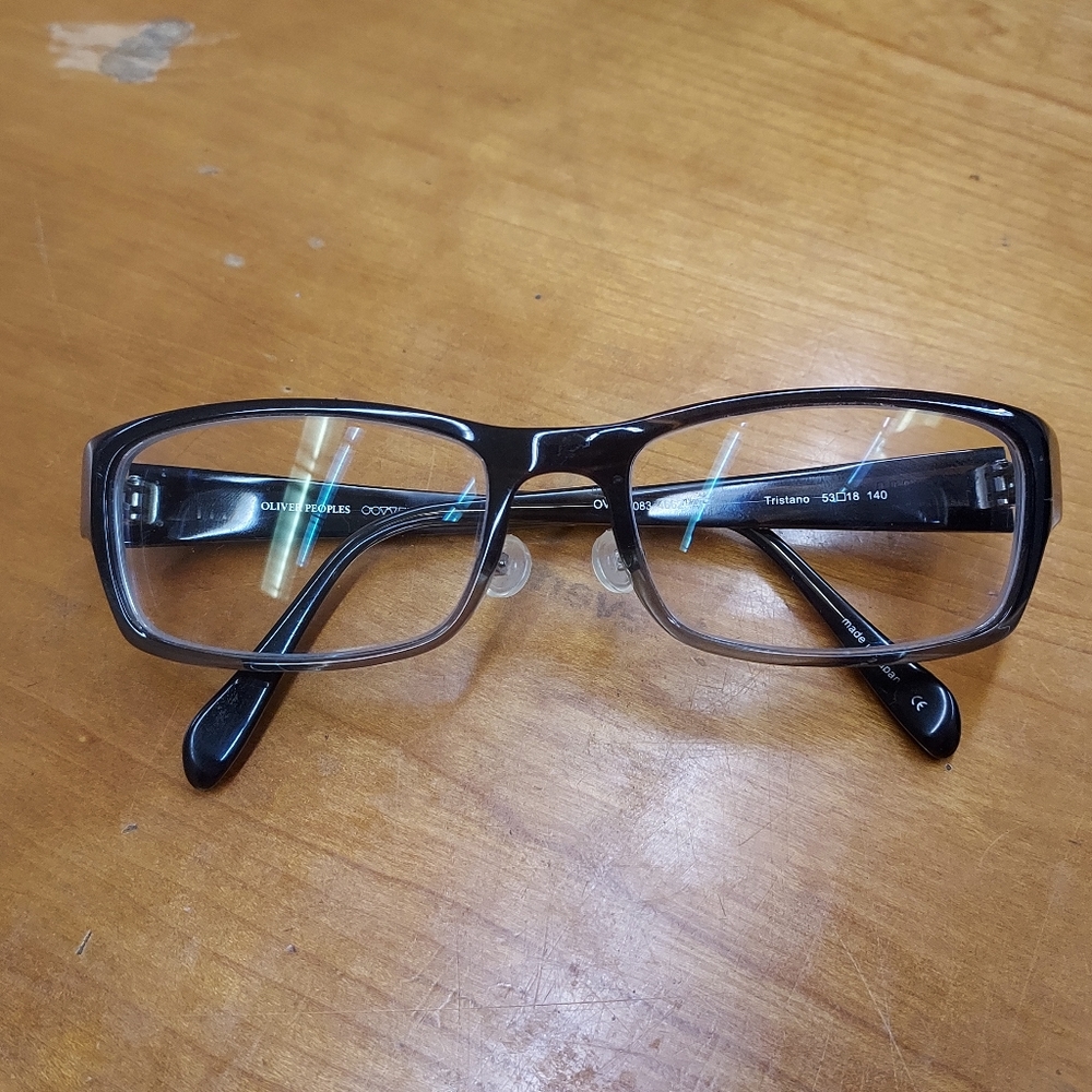 Oliver Peoples Tristano men's eyeglasses Frame black gray